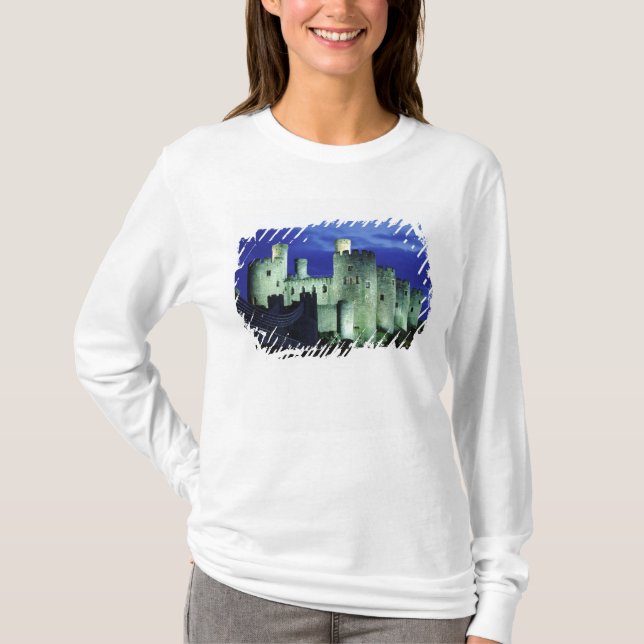 Conwy Castle, Gwynedd, Wales T-Shirt (Front)