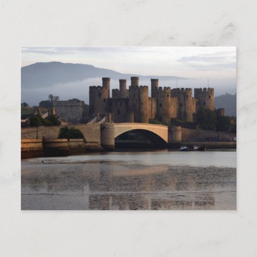 Conwy Castle North Wales Postcard