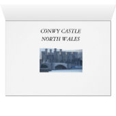 Conwy castle Wales. Cards (Inside Horizontal (Bottom))