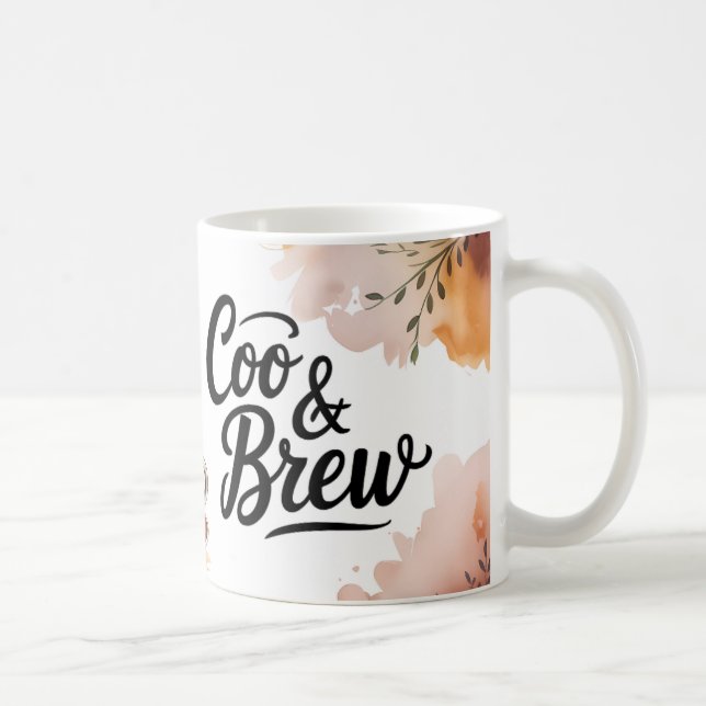 Coo & Brew Funny Pigeon Coffee Mug (Right)