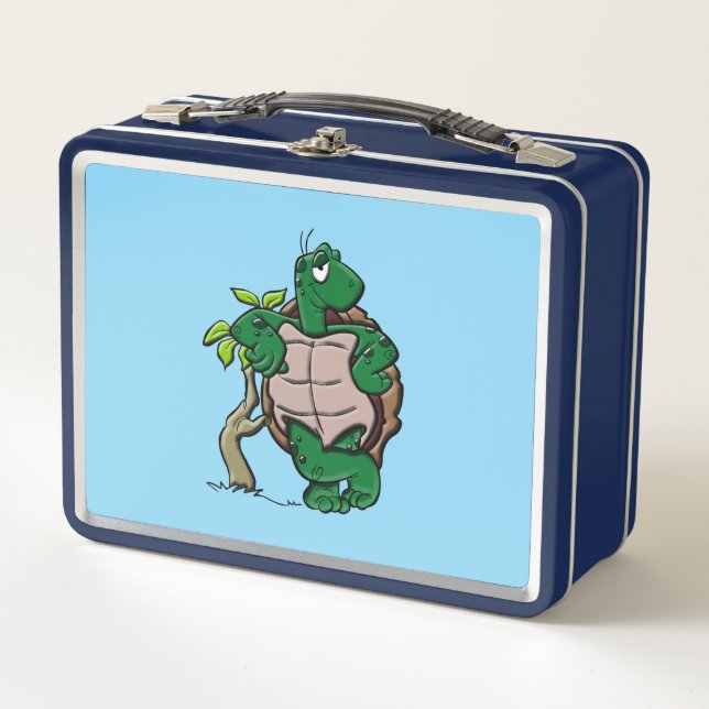 Coo Turtle Metal Lunch Box (Front)