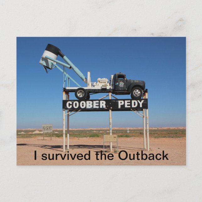 Coober Pedy Outback Australia Souvenir Photo Postcard (Front)