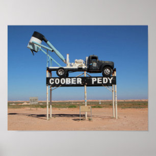 Coober Pedy Outback Australia Souvenir Photo Poster