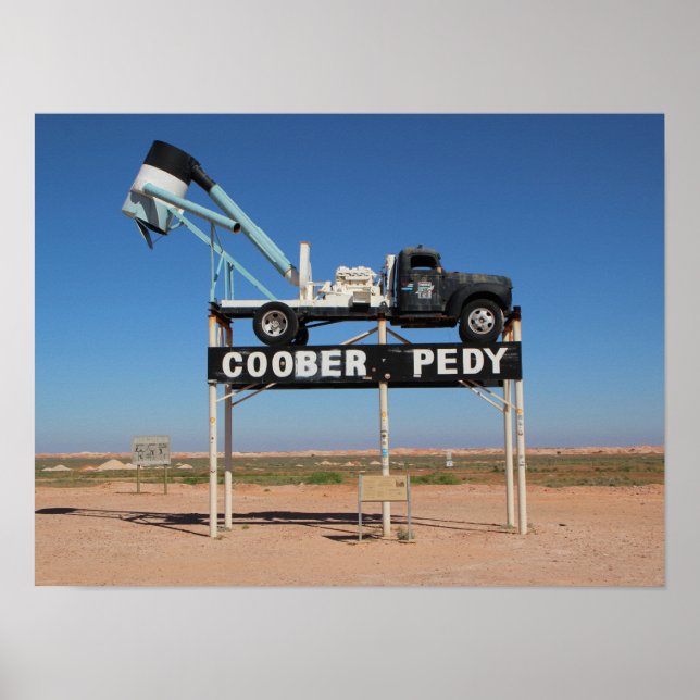 Coober Pedy Outback Australia Souvenir Photo Poster (Front)