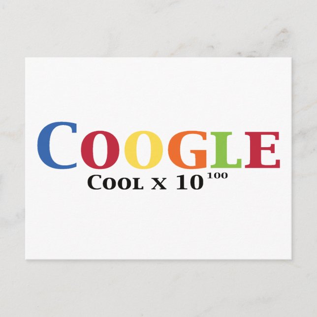 Coogle   Cool x 10^100 Gifts Postcard (Front)