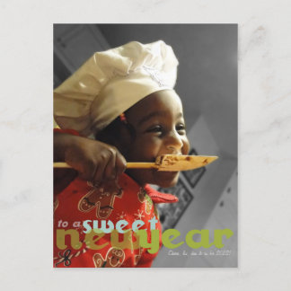 Cook a Sweet New Year Photo Postcard