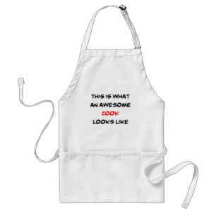 cook, awesome adult apron