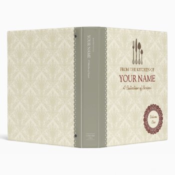 Cook Book Lace Binder by msimkin at Zazzle
