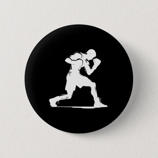 Cook Boxer Guy  Button (Front)