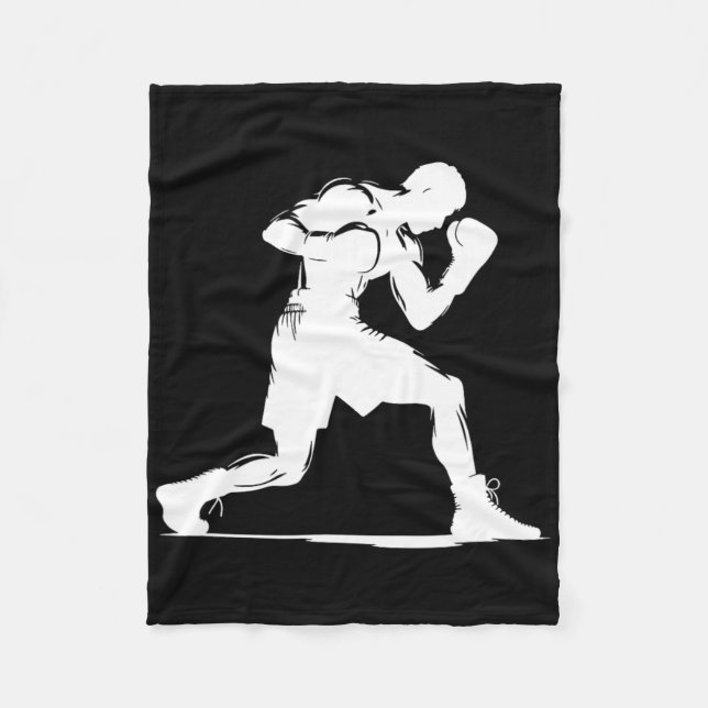 Cook Boxer Guy  Fleece Blanket (Front)