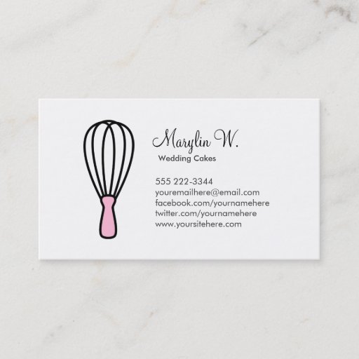 Customizable Cook Business Card