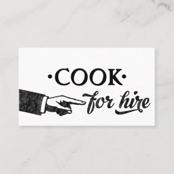 Cook Business Cards - Any Background Color! by NeatBusinessCards at Zazzle