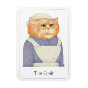 COOK CAT 3x4 Flexible Magnet + Text II