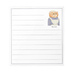 COOK CAT 5.5x6 Notepad + Lines