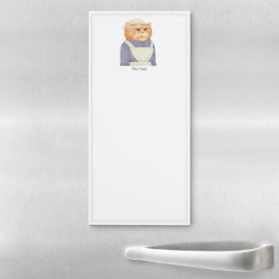 COOK CAT Magnetic Notepad