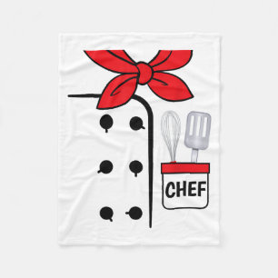 Cook Chef Coat Costume Funny Halloween Shirt Kids Fleece Blanket