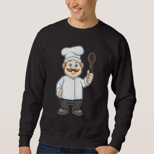 Cook Chef hat Cooking apron Cooking spoon Sweatshirt