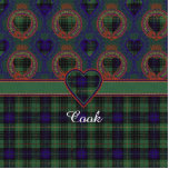 Cook clan Plaid Scottish kilt tartan Statuette<br><div class="desc">The real Scottish tartan. The Cook family has the right to use the Stewart Hunting tartan.</div>