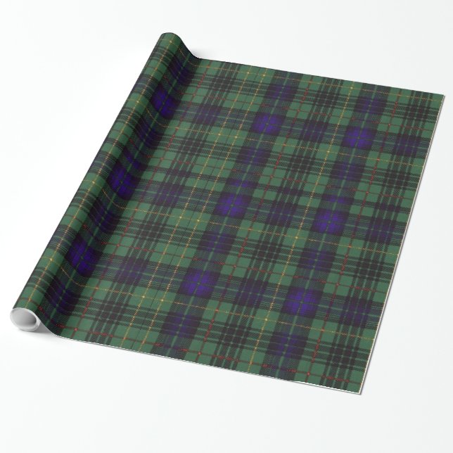 Cook clan Plaid Scottish kilt tartan Wrapping Paper (Unrolled)