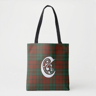 Cook Clan Tartan Monogram Tote Bag