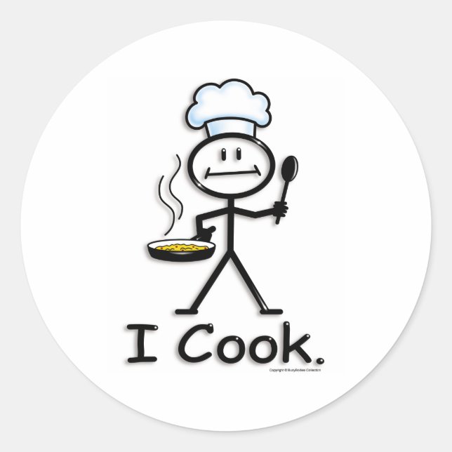 Cook Classic Round Sticker (Front)