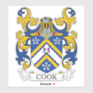 Cook Coat of Arms Sticker