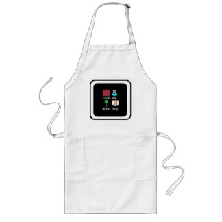 "Cook. Eat. Drink. Blog." Long Apron