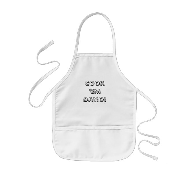 Cook 'em Dano! Kids' Apron (Front)