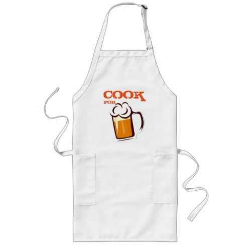 COOK FOR BEER FUNNY LONG APRON