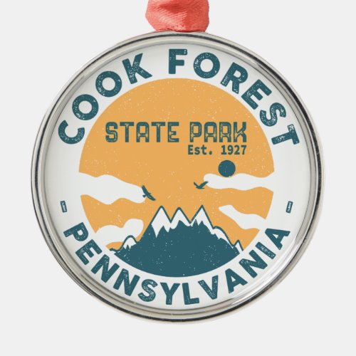 Cook Forest State Park Pennsylvania _ Pa Vintage Metal Ornament