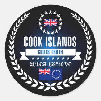 Cook Islands Classic Round Sticker