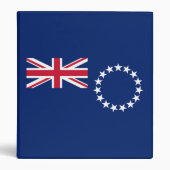 Cook Islands Flag 3 Ring Binder (Front)