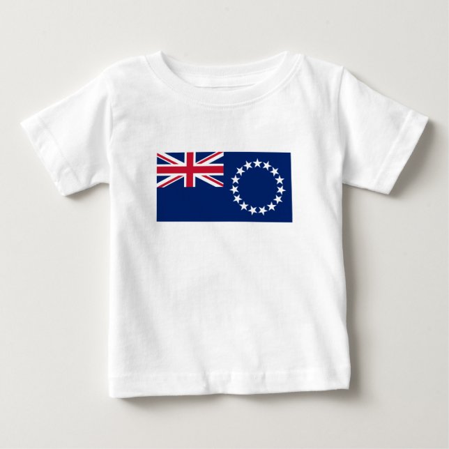 Cook Islands Flag Baby T-Shirt (Front)