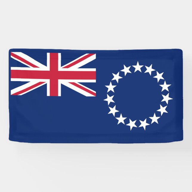 Cook Islands Flag Banner (Horizontal)