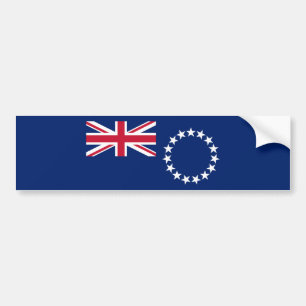 Cook Islands Flag Bumper Sticker