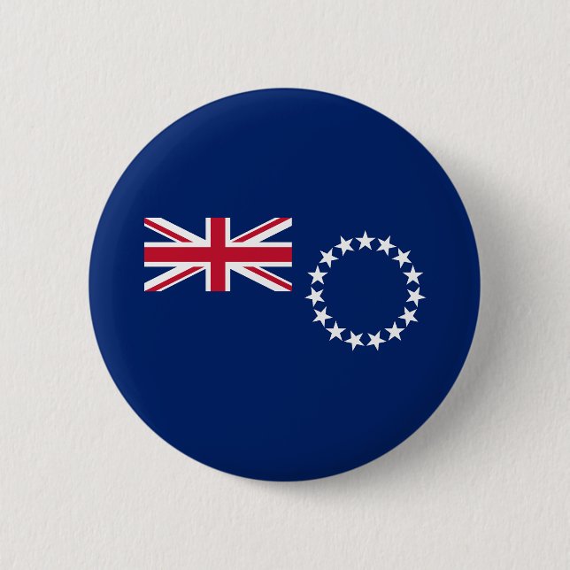 Cook Islands Flag Button (Front)