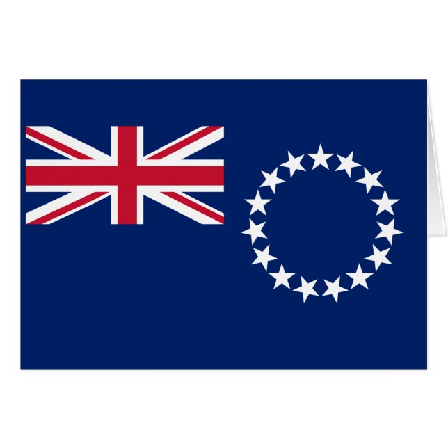 Cook Islands Flag Cards (Front Horizontal)