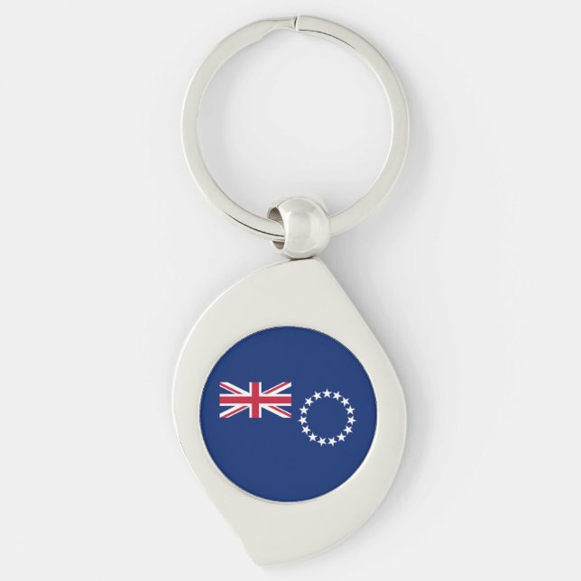 Cook Islands Flag Keychain (Front)