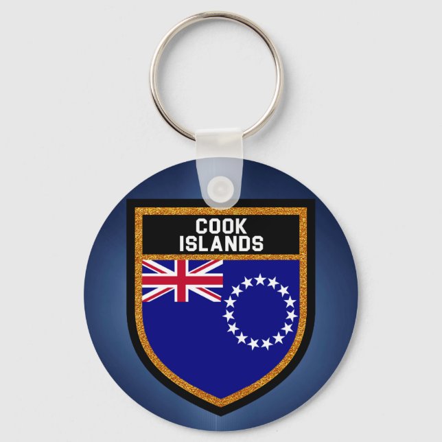 Cook Islands Flag Keychain (Front)