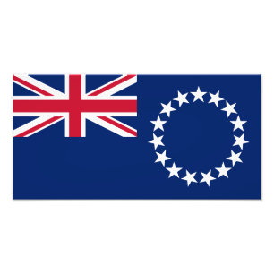 Cook Islands Flag Photo Print