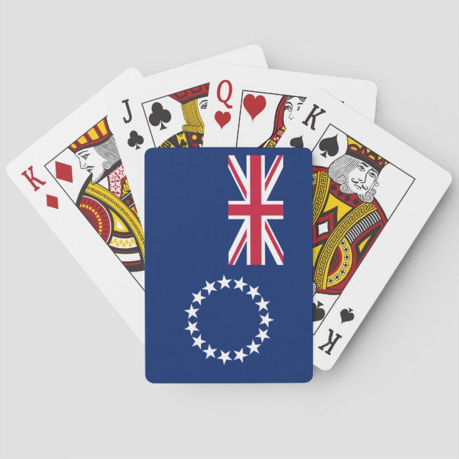 Cook Islands Flag Poker Cards (Back)