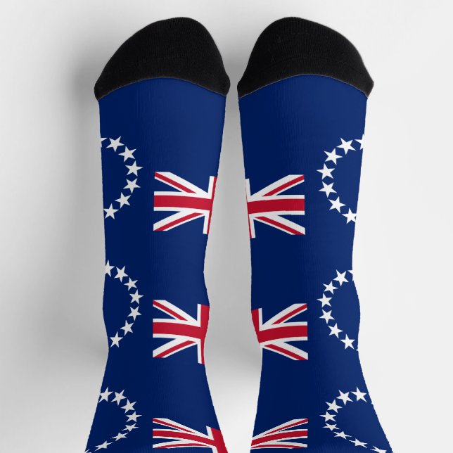 Cook Islands Flag Socks (Top)
