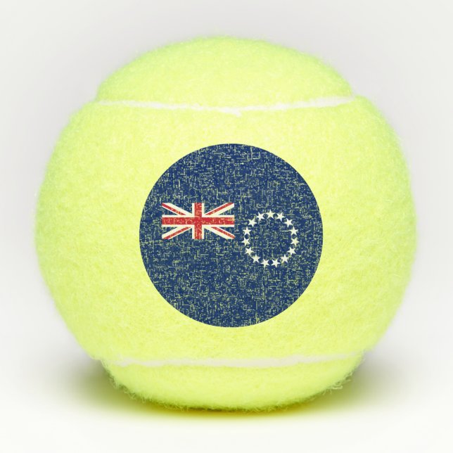 Cook Islands Flag Tennis Balls (Front)