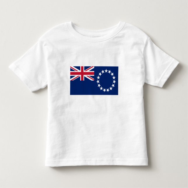 Cook Islands Flag Toddler T-shirt (Front)