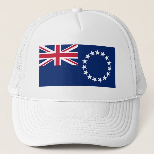 Cook Islands Flag Trucker Hat (Front)