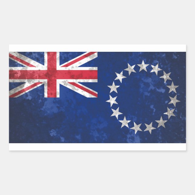 Cook Islands Rectangular Sticker (Front)
