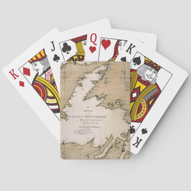 COOK: NEWFOUNDLAND, 1763 POKER CARDS (Back)