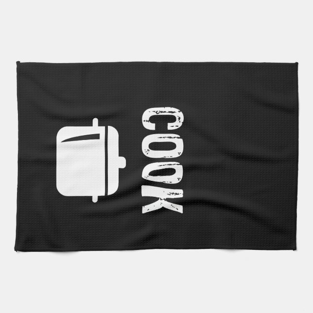 Cook pan design kitchen towel (Horizontal)