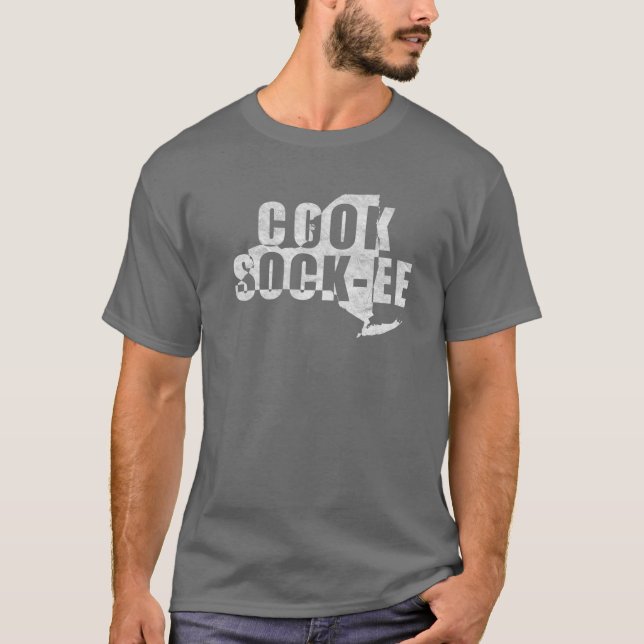 Cook-Sock-Ee Coxsackie NY Pronunciation T-Shirt (Front)