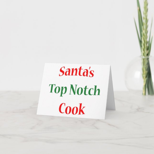 Cook Top Notch Holiday Card (Front)